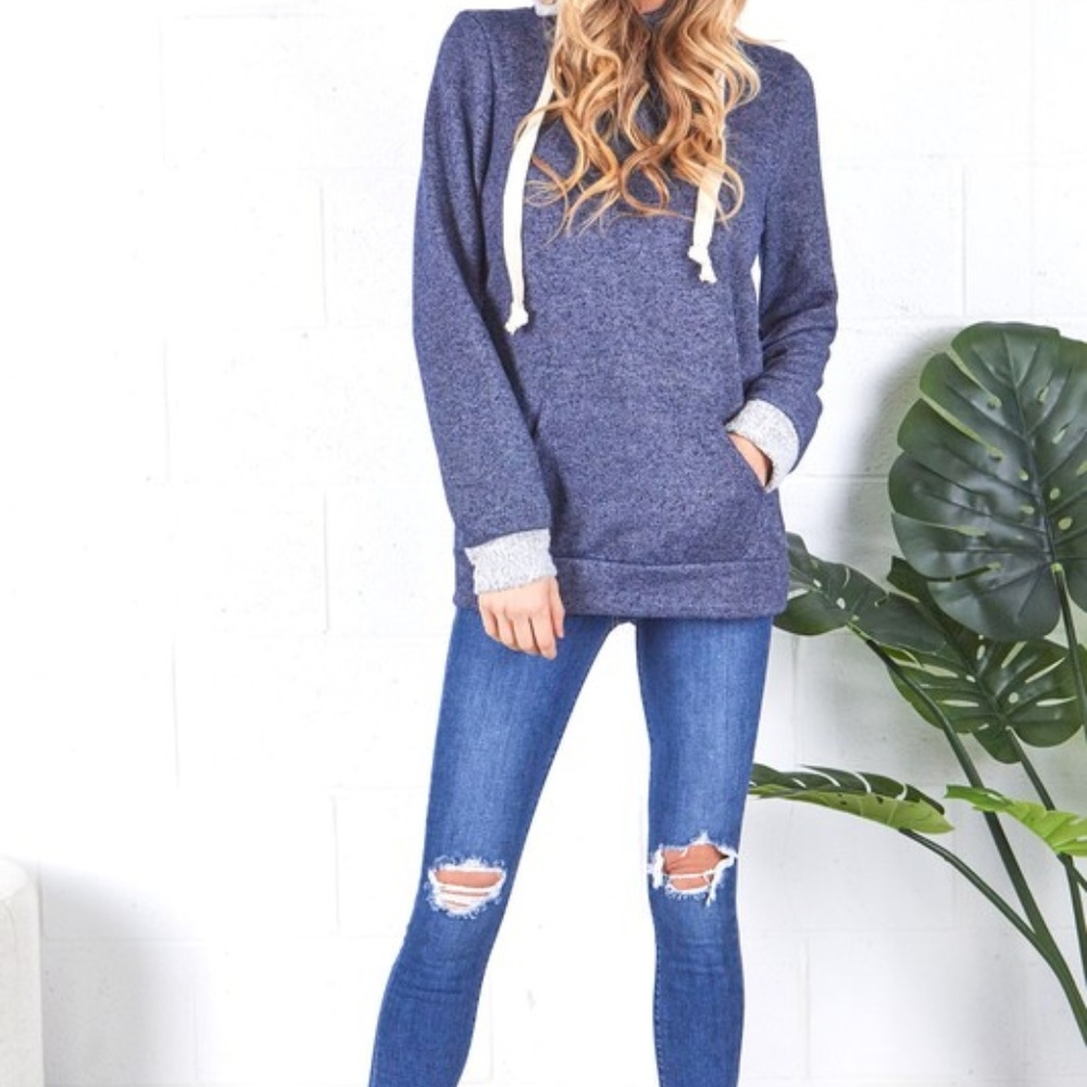 NWT Soft Blue Hoodie